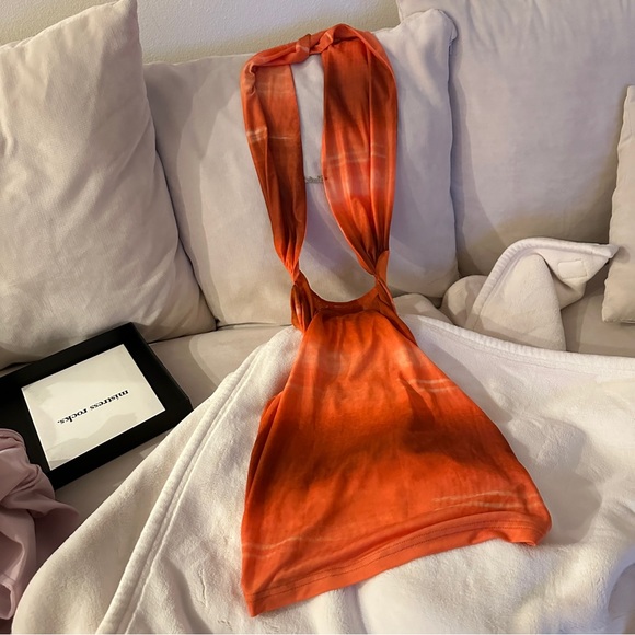 I.AM.GIA style orange dress |iamgia style y2k boho - Picture 6 of 6